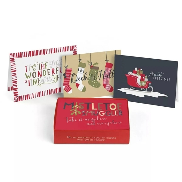 Masterpiece Studios Festive Holiday Assortment Set of 16 Boxed Christmas Cards - Picture 2 of 4
